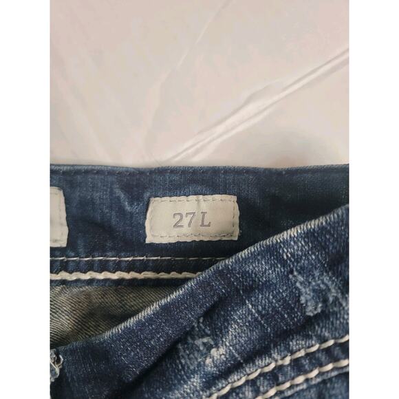 BKE Buckle Low Rise Bootcut Jeans Womens 27L x 33 Sabrina Thick Stitch Y2K 90's - Picture 8 of 13